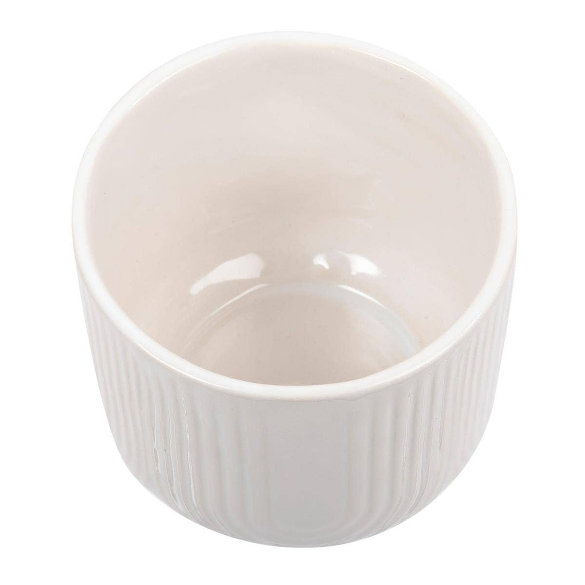 Truu Design Textured Round Planter, 4.95"Dx 4.15"H