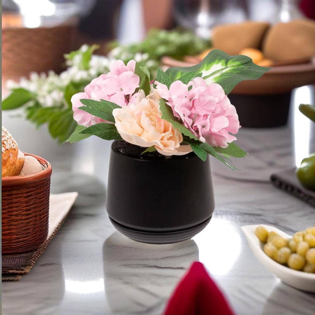 Truu Design Matte Ceramic Plant Pots and Planters-5.9" Dia.