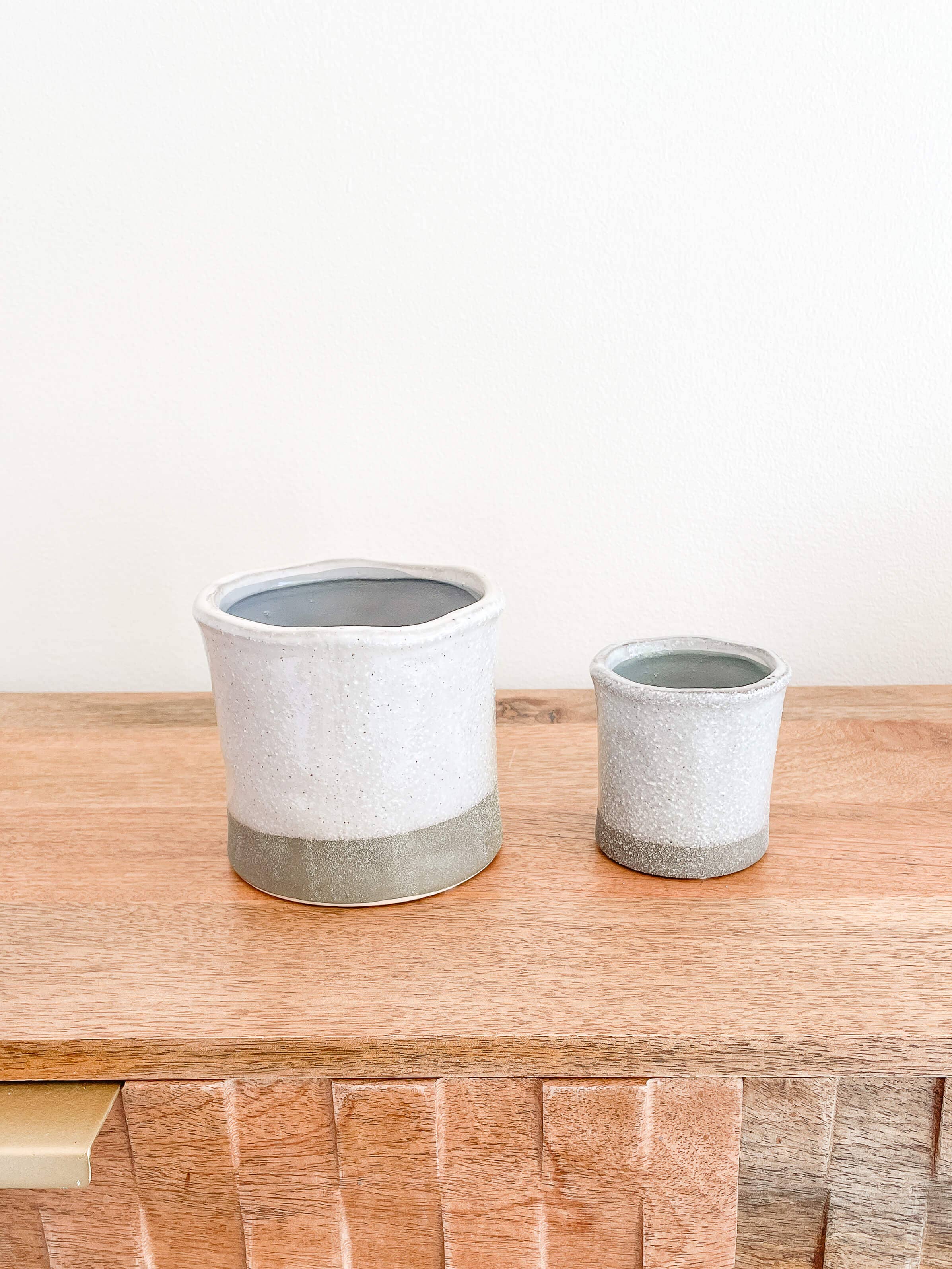 Pisa Ceramic Planter Pots, Succulent Planters: Small 3"