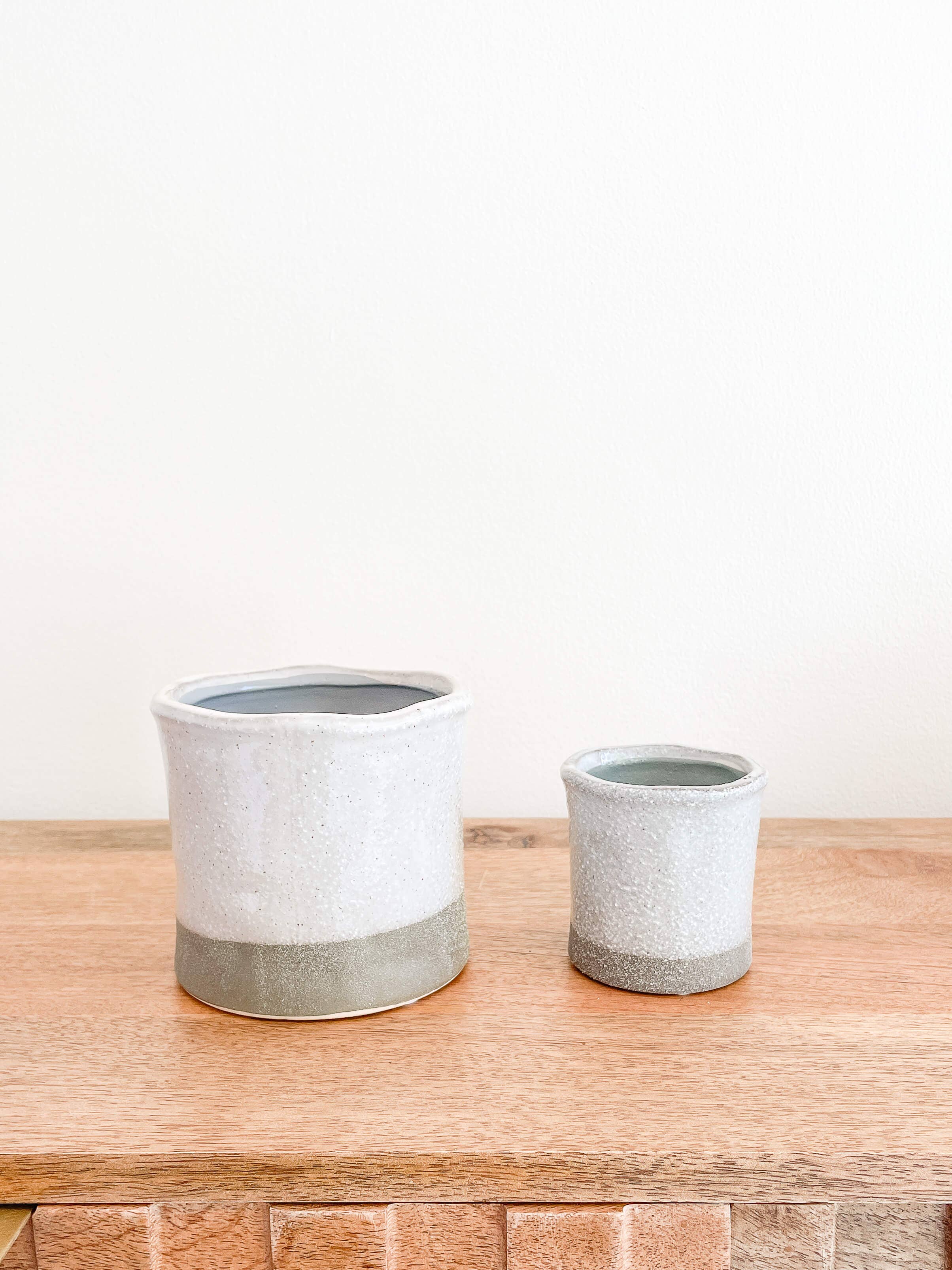 Pisa Ceramic Planter Pots, Succulent Planters: Small 3"