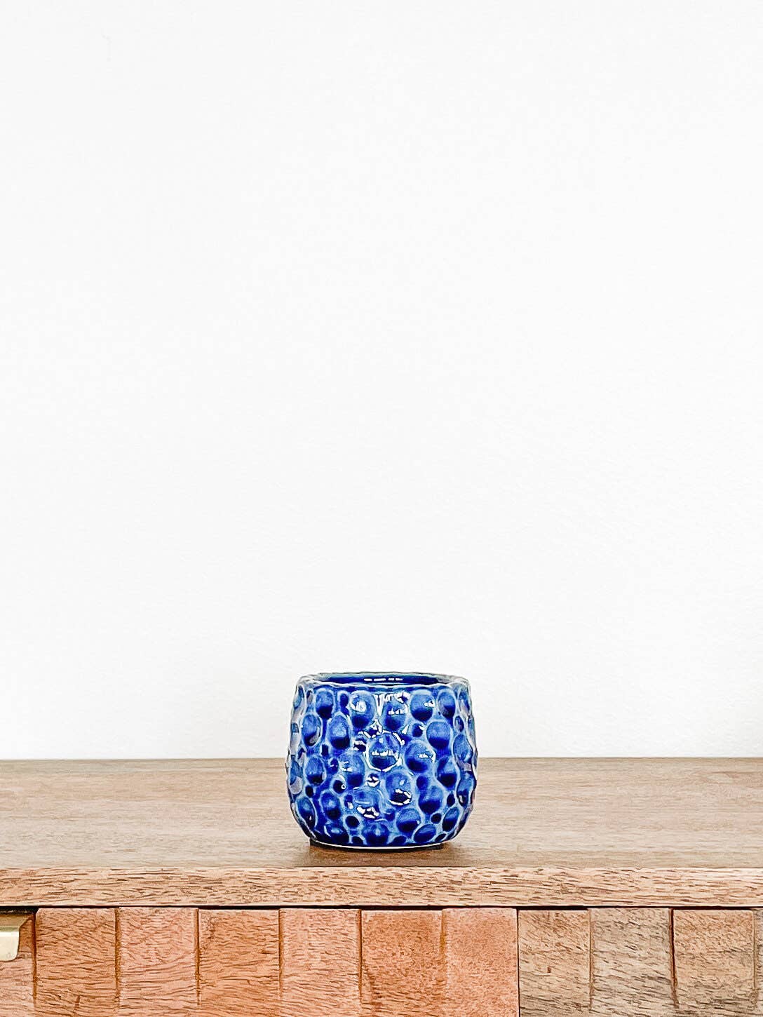 Isla Ceramic Planter Pot, Includes Drainage Hole and Plug: Small 3.25"