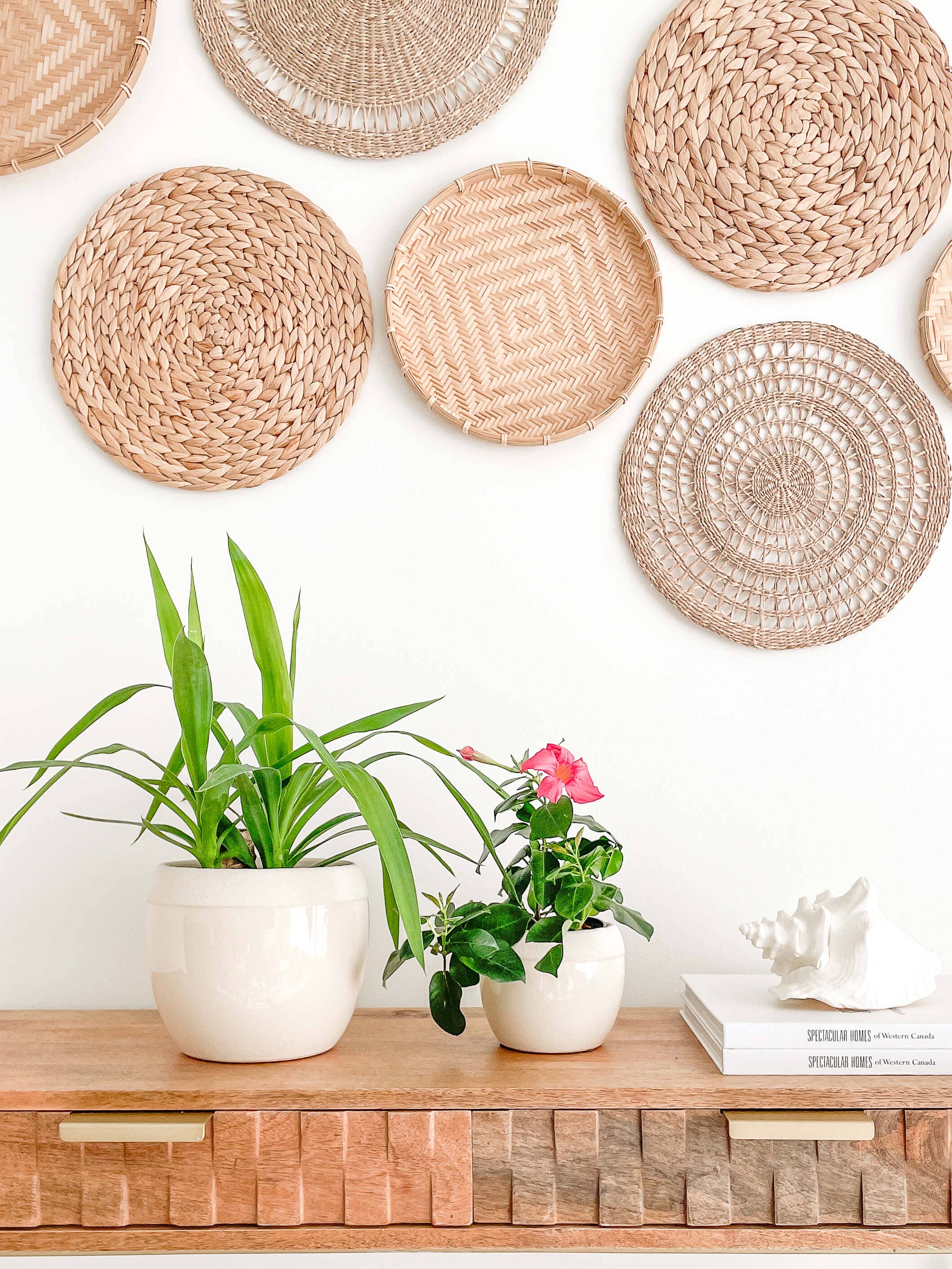 Maya Ceramic Planters Pots, Cracked Pattern Design: Medium 5.25"