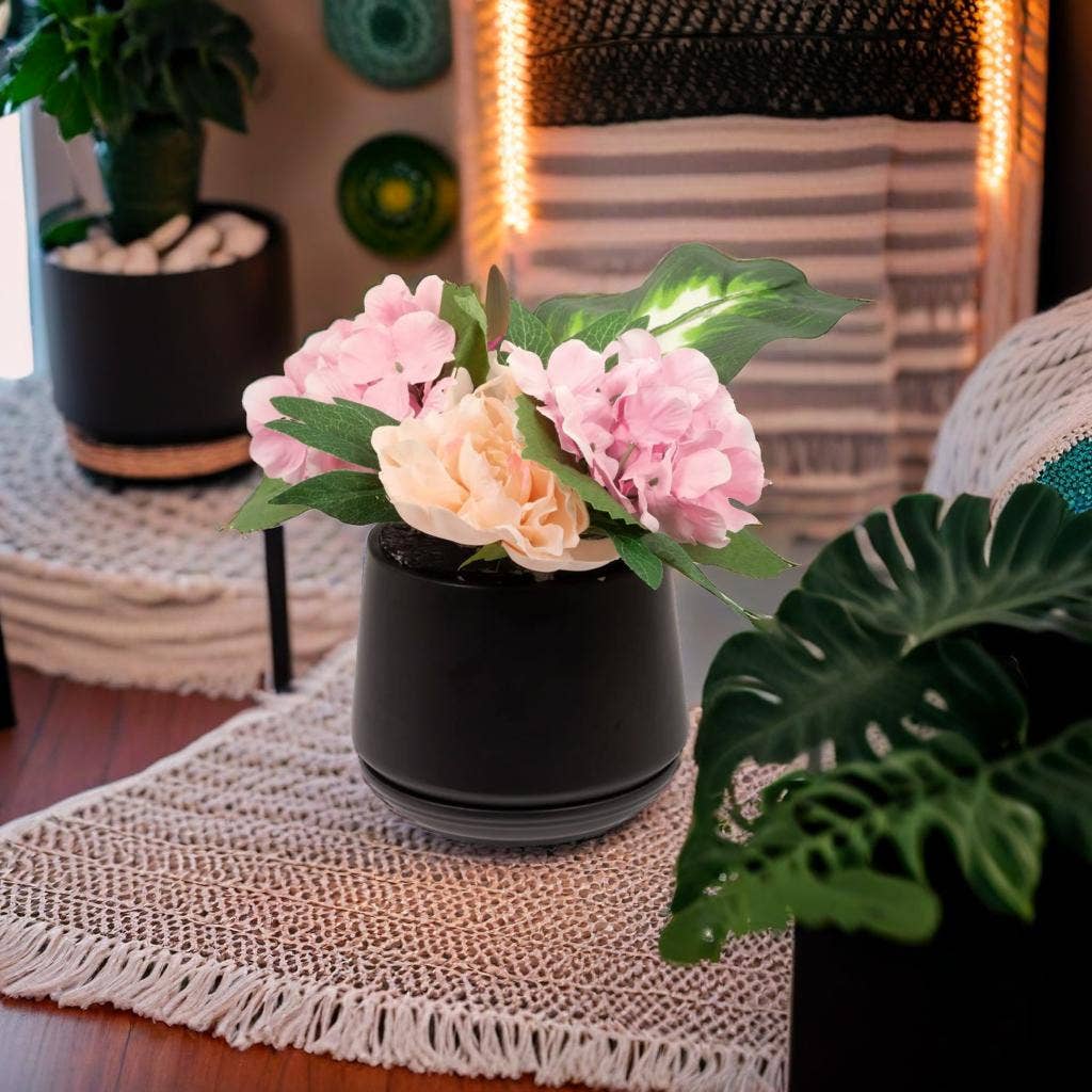 Truu Design Matte Ceramic Plant Pots and Planters-5.9" Dia.