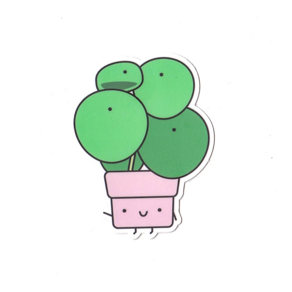 Pilea Plant Vinyl Sticker