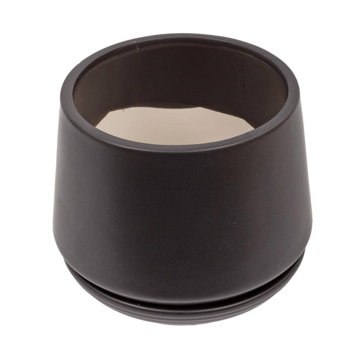 Truu Design Matte Ceramic Plant Pots and Planters-5.9" Dia.