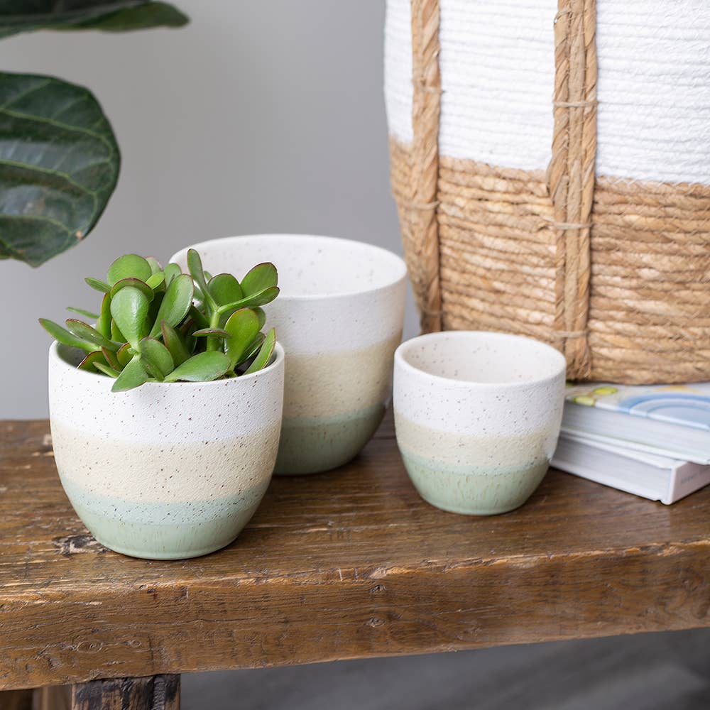 Small Ceramic Pot Pastel Color