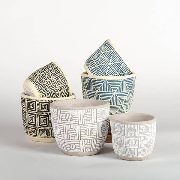 Cement Flower Pots small