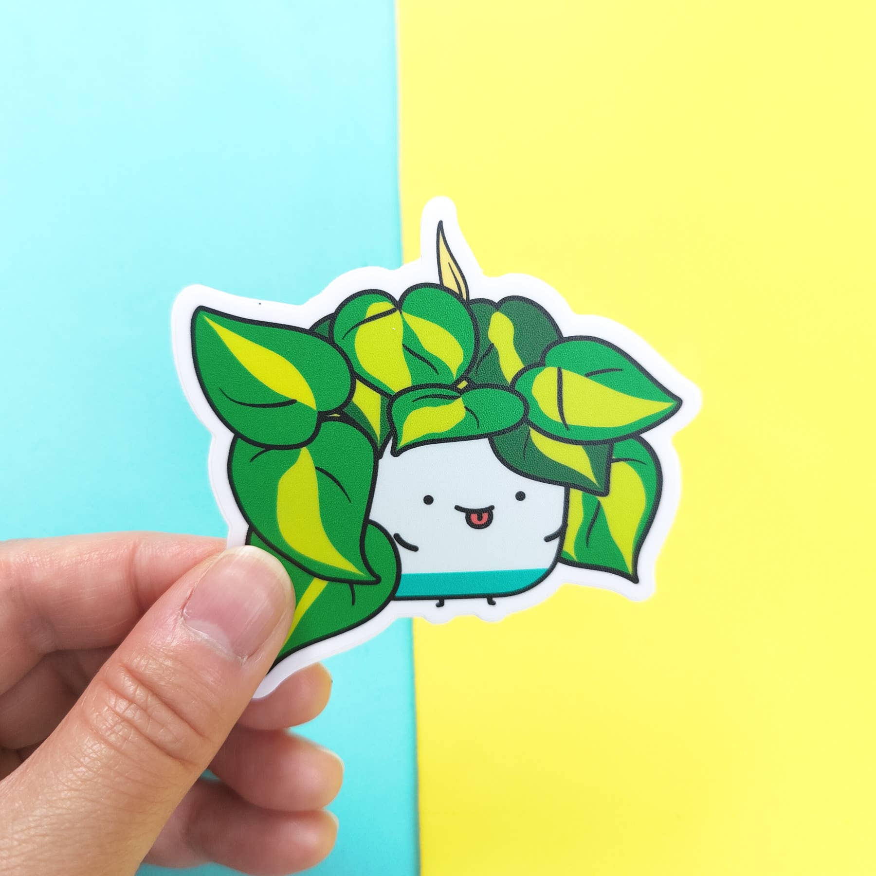 Philodendron Brasil Plant Vinyl Sticker