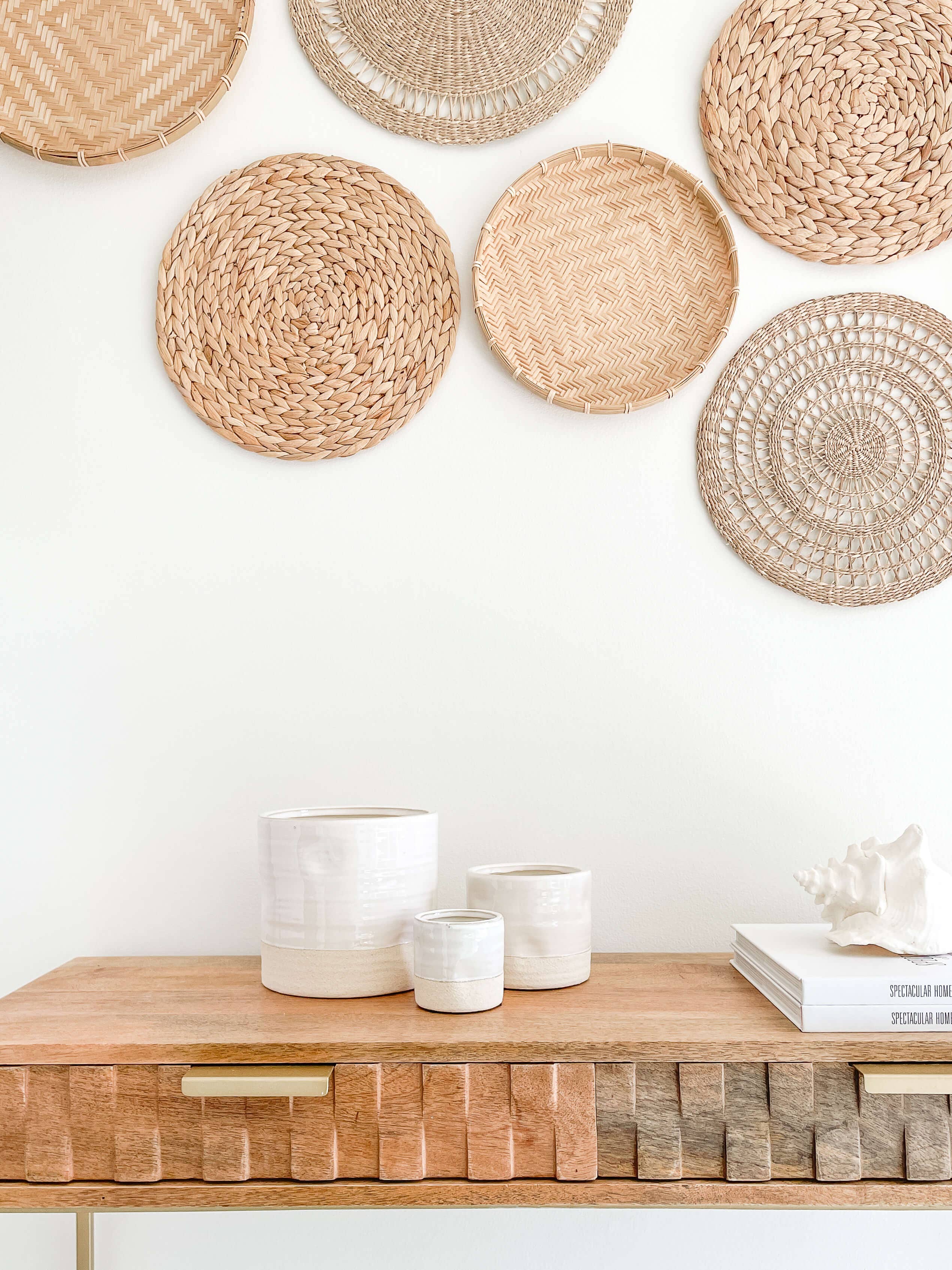 Ivy Ceramic Planter Pots, Glossy White Planters: Small 3"