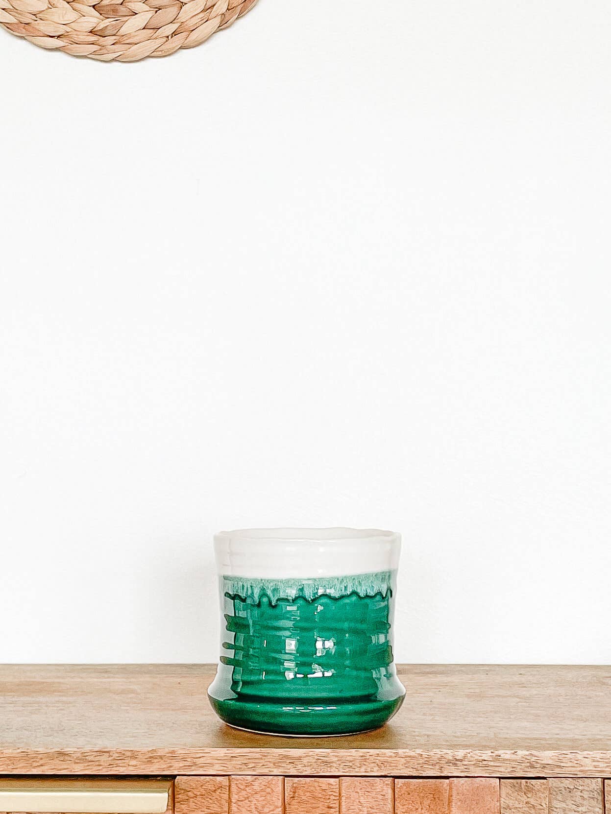 Thalia Ceramic Planter Pot, Includes Drainage Hole and Plug: Medium 5"