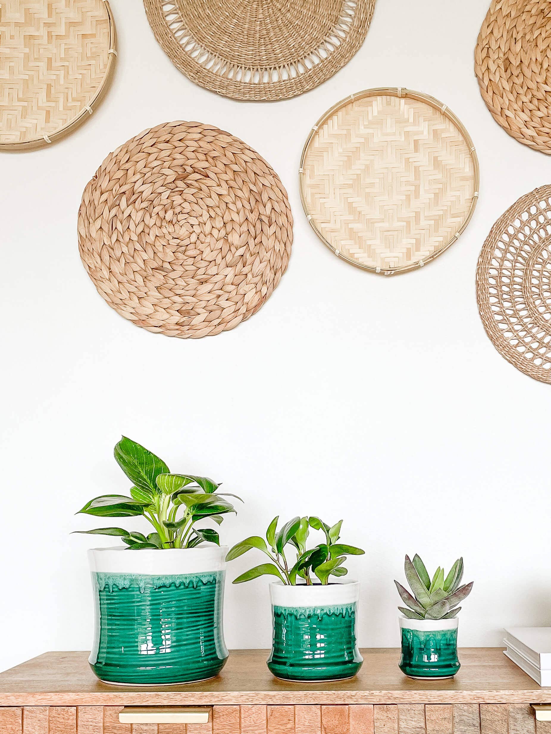 Thalia Ceramic Planter Pot, Includes Drainage Hole and Plug: Medium 5"