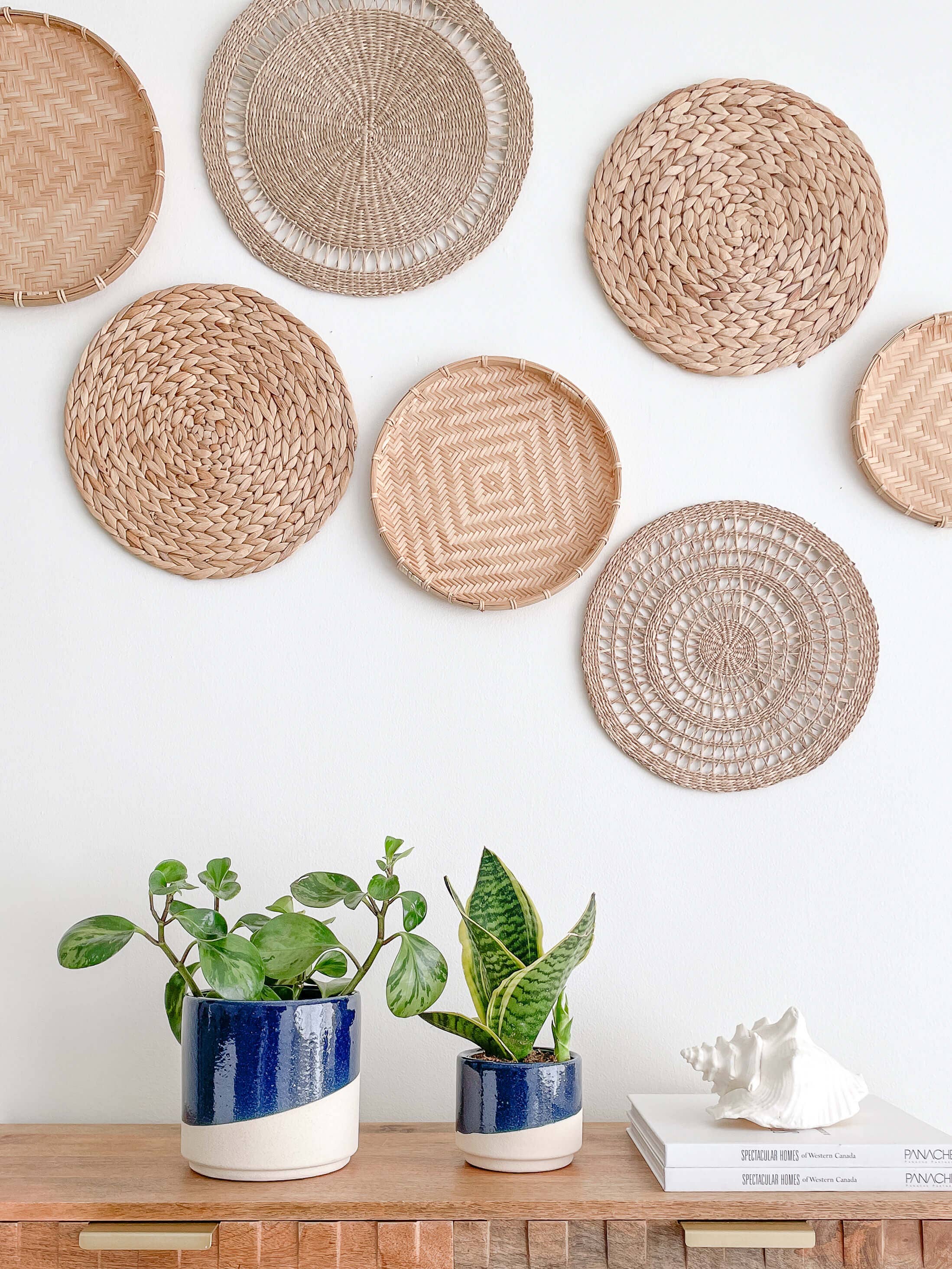 Azura Ceramic Planter Pots, Glossy Blue Color Planters: Medium 5"