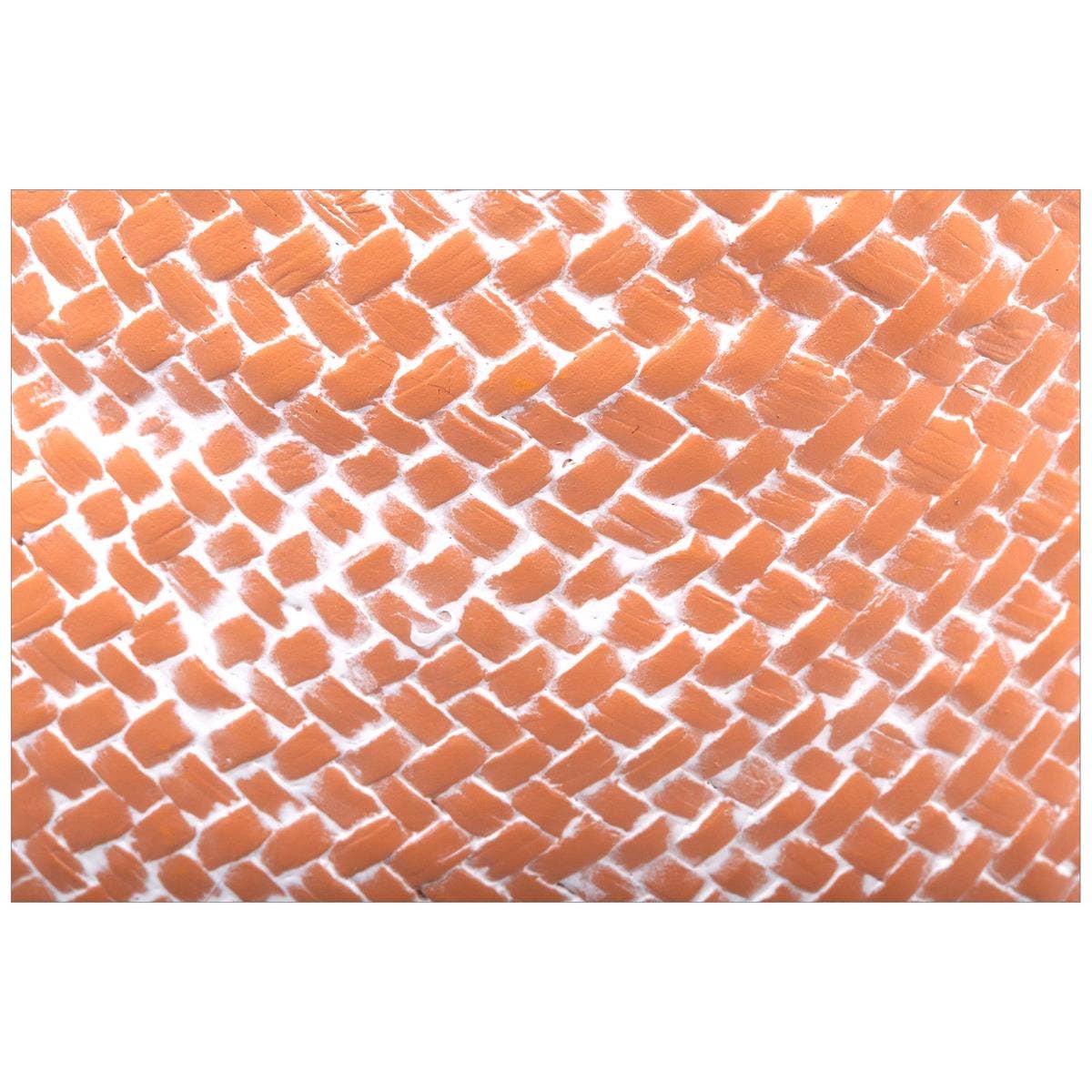 Truu Design Basketweave Cement Planter, 4.25"D