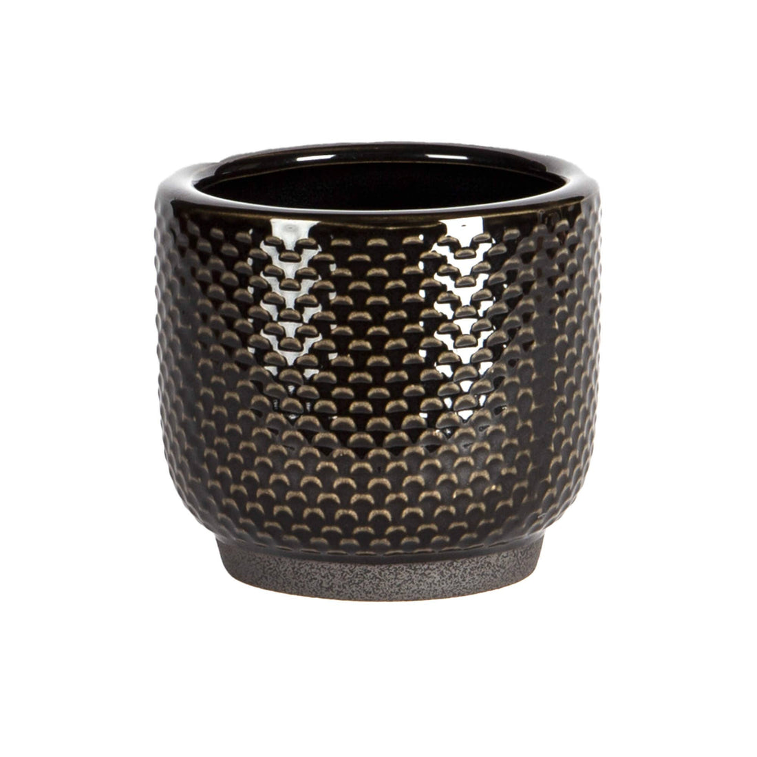 SMALL BLACK SCALLOP POTS