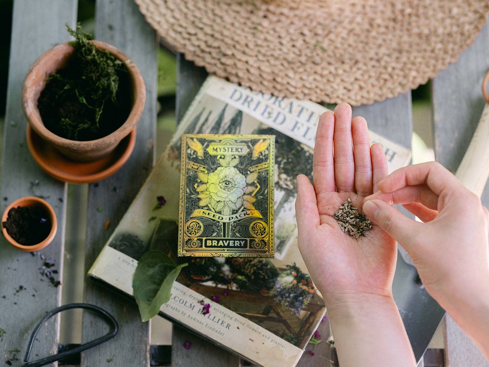 Seed Packet - MYSTERY FLOWERS - Holographic Gold Foil