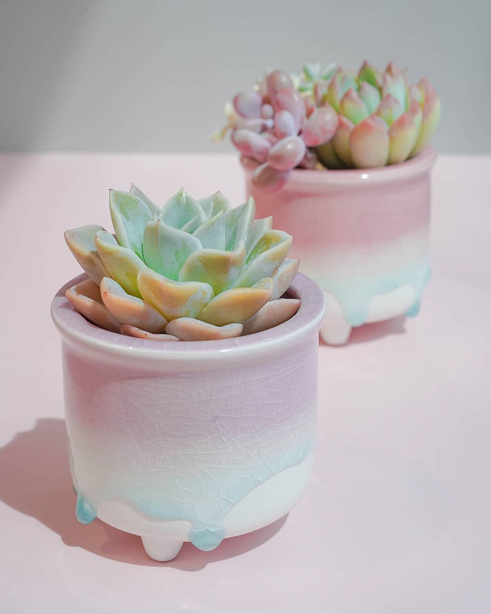Purple Dripping Glazed Pot