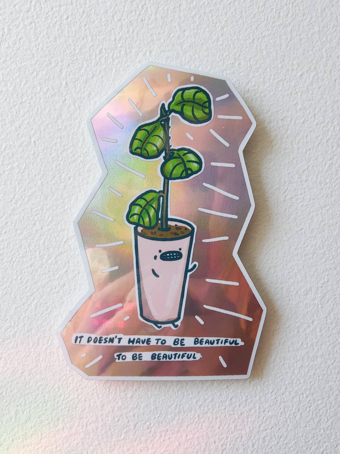 To be Beautiful Vinyl Sticker