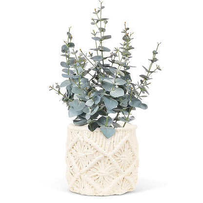 Macrame Style Planter-5&quot;D