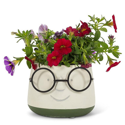 Face with Glasses 3.5&quot; Planter