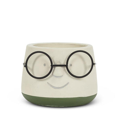 Face with Glasses 3.5&quot; Planter