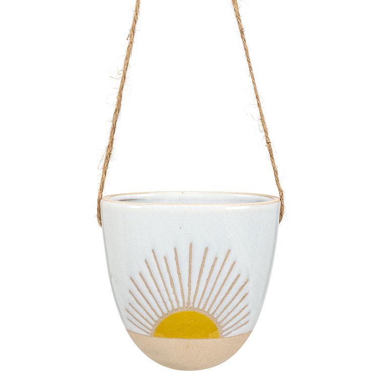 Hanging Planter w/Sun-5&quot;H