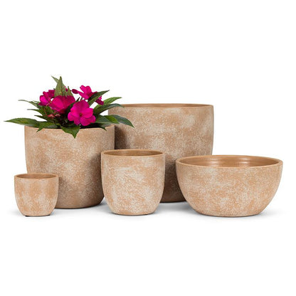 Lg Rustic Classic Planter-Terracotta-7&quot;H