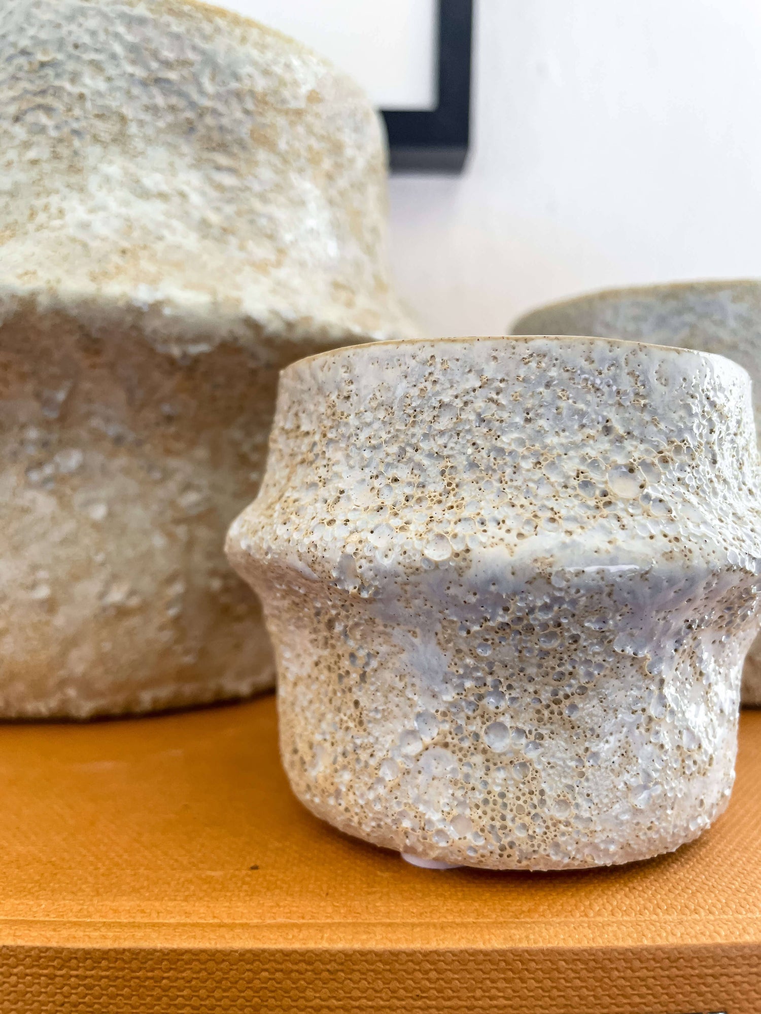 Solene Planter – Textured Ceramic Pot with Drainage: Medium 5.25&quot;