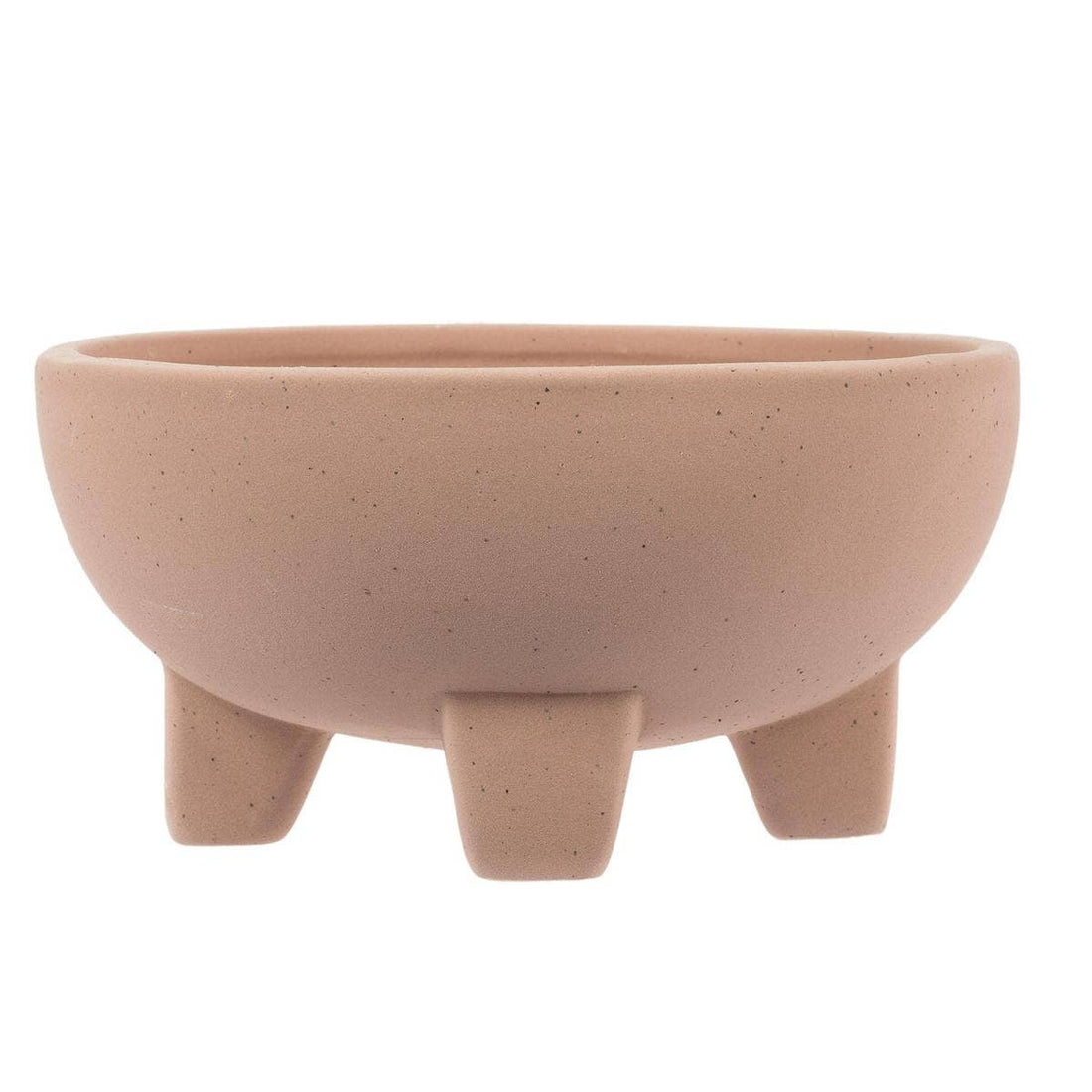 Footed Ceramic Planter,6&quot;D x 3&quot;H/7.25&quot;D x 4&quot;H: 7.25&quot;D x 4&quot;H