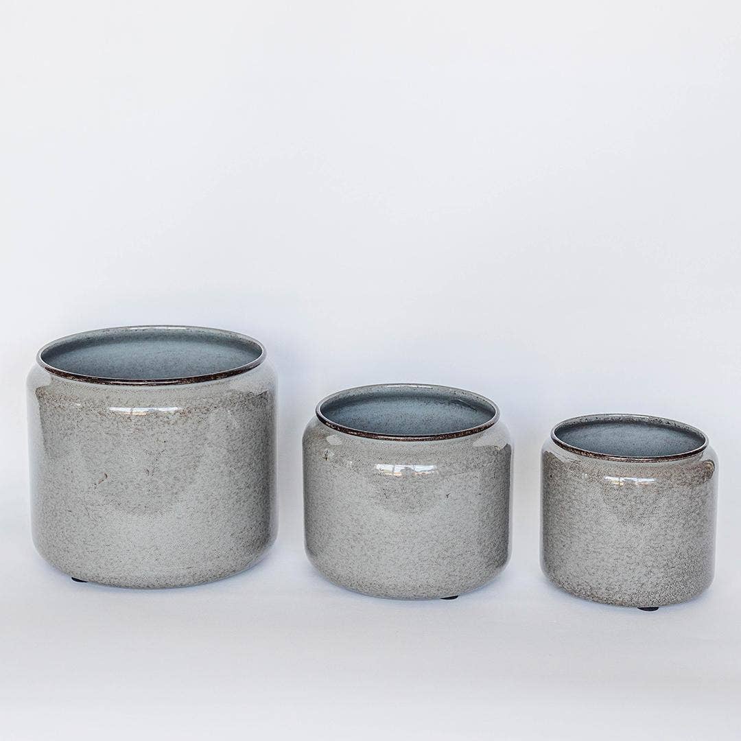 9.8"/7.8"/6.3" Outdoor/Indoor Metal Planters, Set of 3
