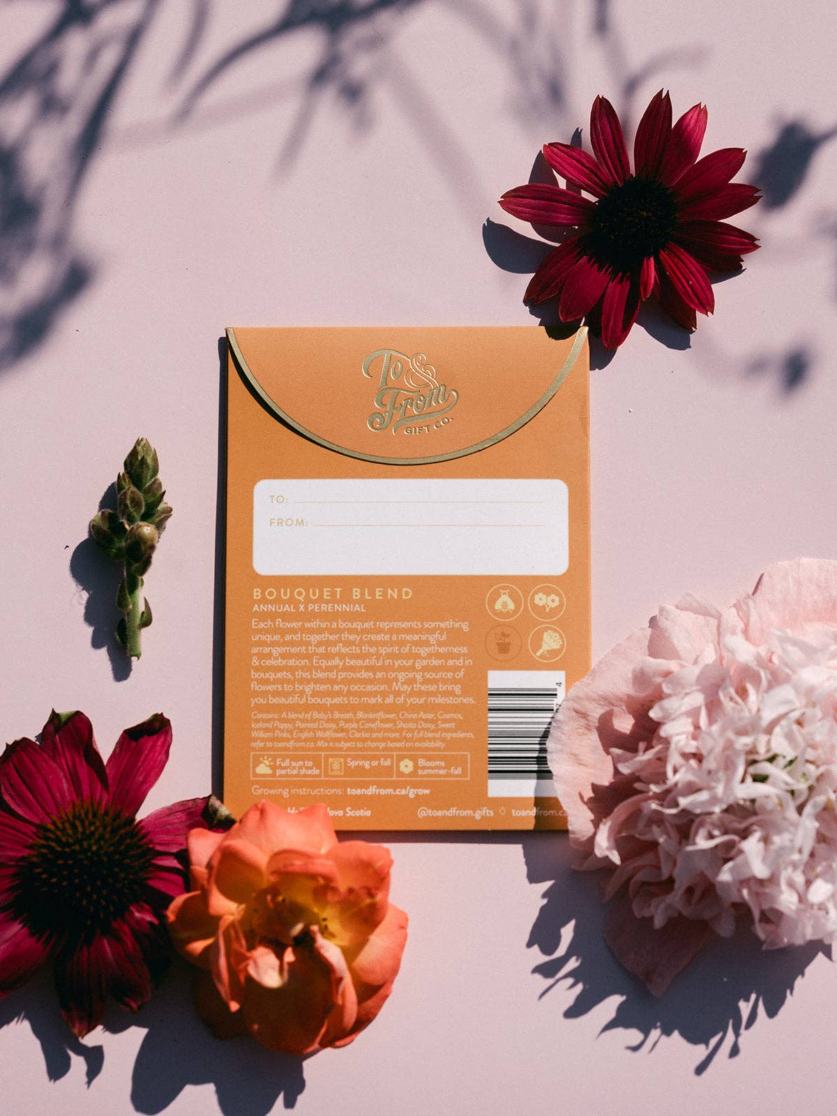 Seed Packet - Bouquet Flowers (Celebrate) - Gold Foil