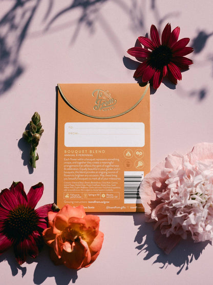 Seed Packet - Bouquet Flowers (Celebrate) - Gold Foil