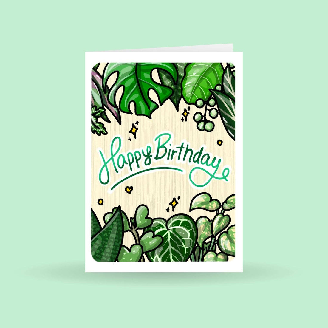 Happy Birthday (Leaves) Greeting Card