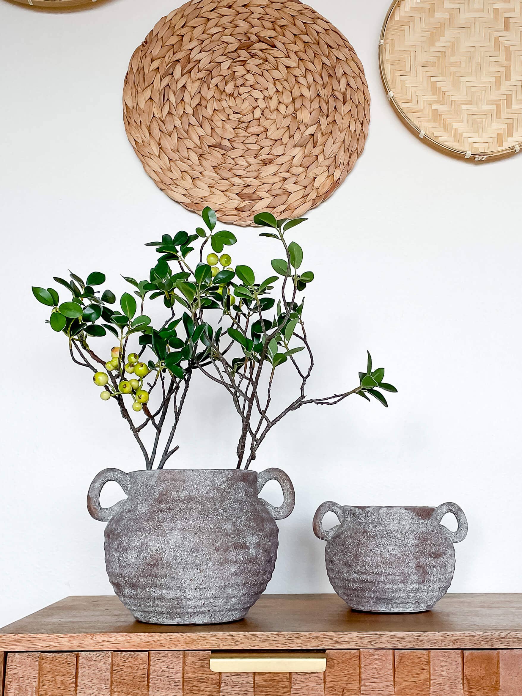 Siena Rustic Vintage-Style Ceramic Vase: Medium