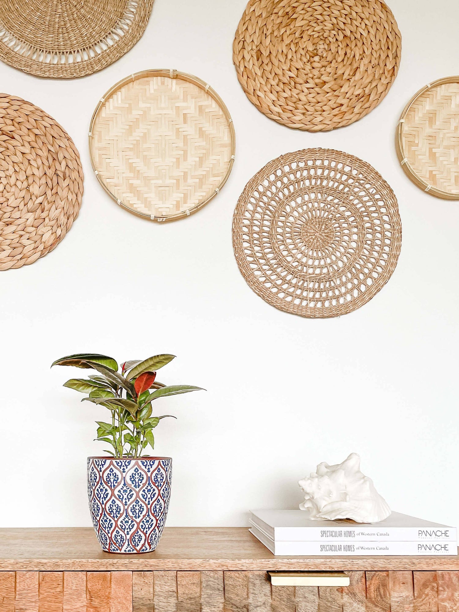 Amara Ceramic Planter Pot, Unique Pattern Plant Pots