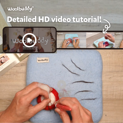 DIY Needle Felting Cactus Kit – 6 Monster Plants Design