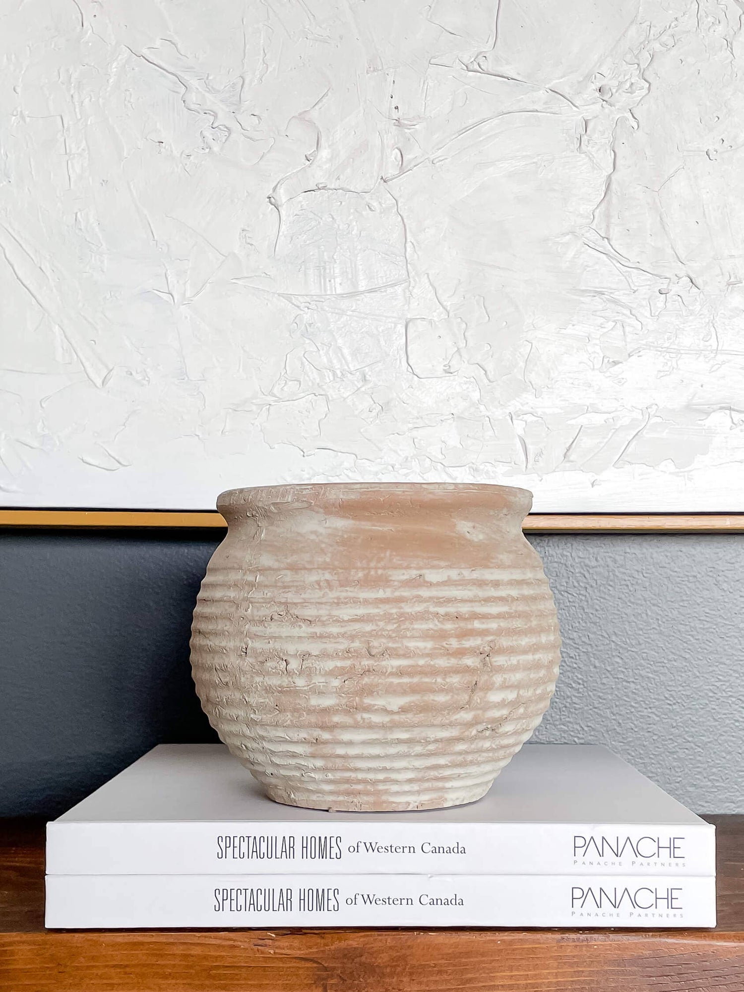 Lazio Rustic Vintage-Style Terracotta Pot with Aged Look