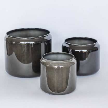 9.8"/7.8"/6.3" Outdoor/Indoor Metal Planters, Set of 3
