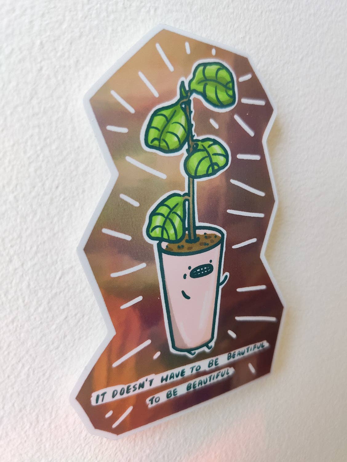 To be Beautiful Vinyl Sticker