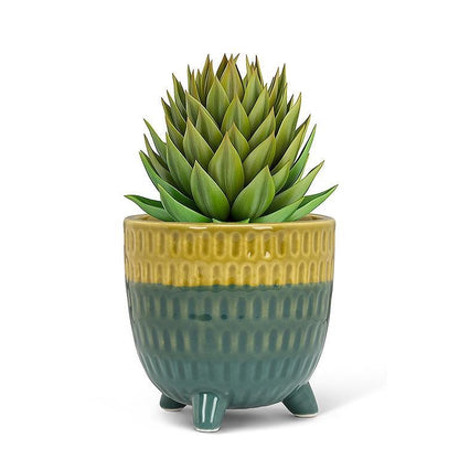 Medium Two Tone Footed Planter 4&quot;D