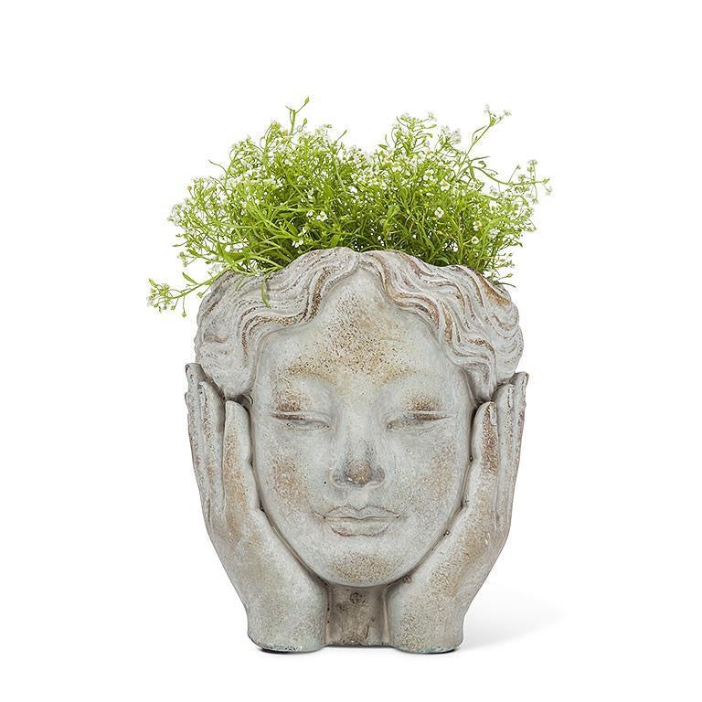 Head in Hands Planter 6.5&quot;H