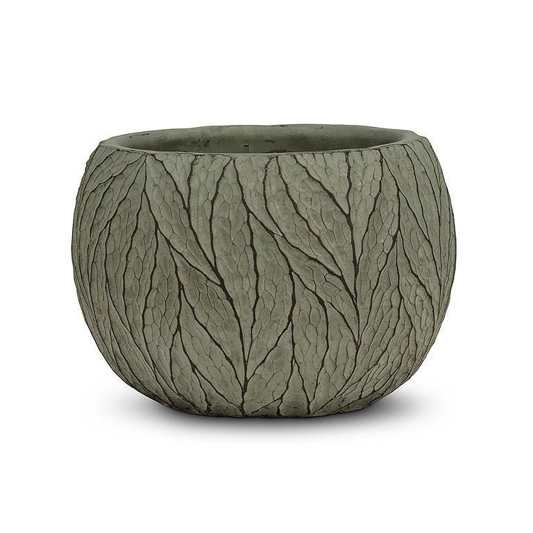 Small Deep Leaf Planter Sage 5.5&quot;D