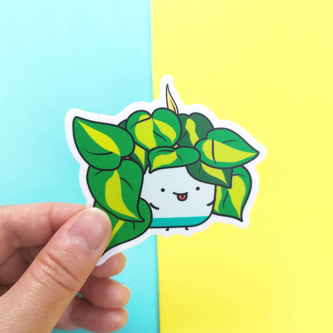 Philodendron Brasil Plant Vinyl Sticker