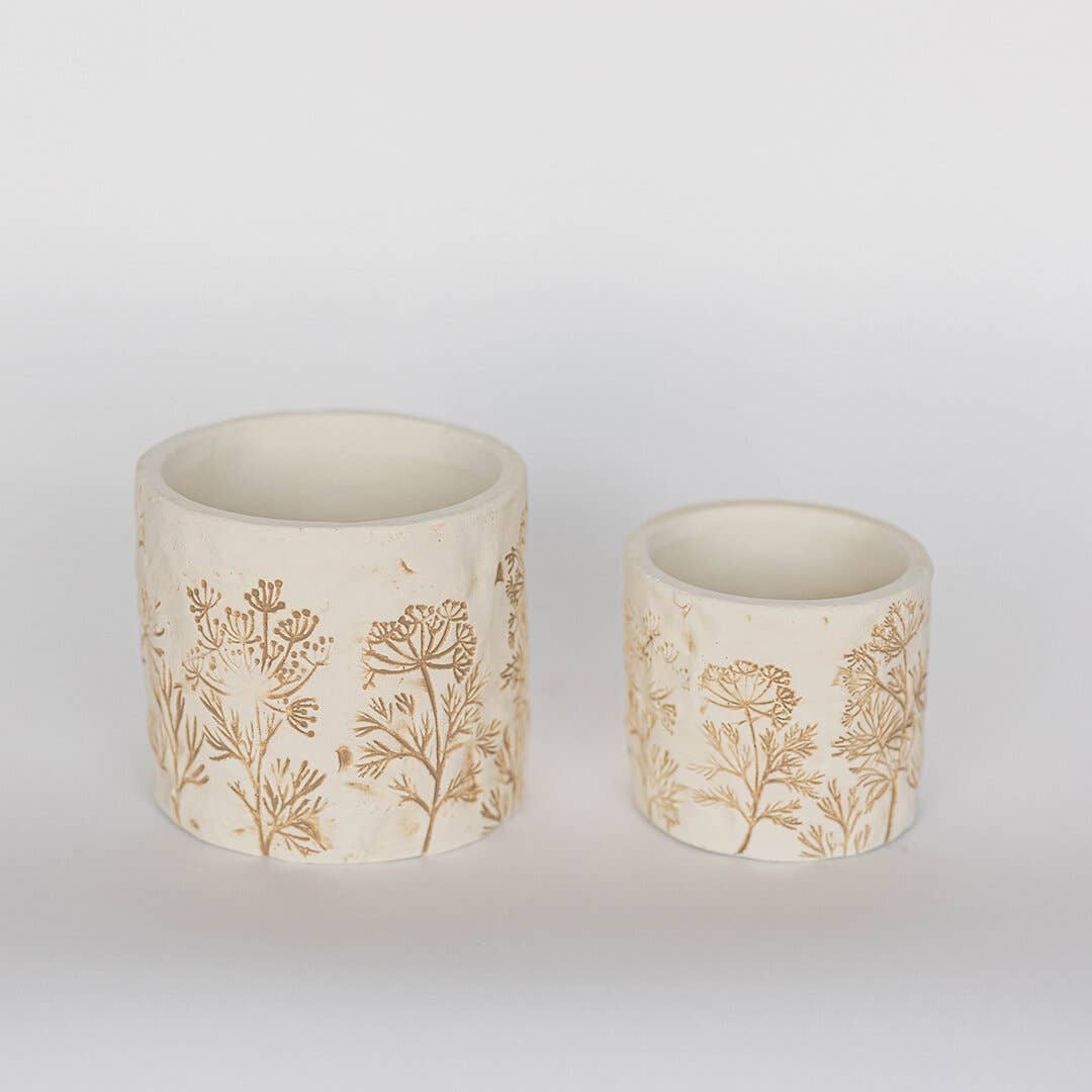 Cement Flower Pot, Set Of 2