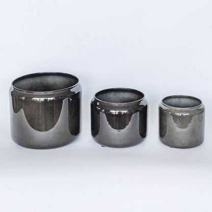 9.8"/7.8"/6.3" Outdoor/Indoor Metal Planters, Set of 3