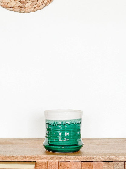 Thalia Ceramic Planter Pot, Includes Drainage Hole and Plug: Medium 5&quot;