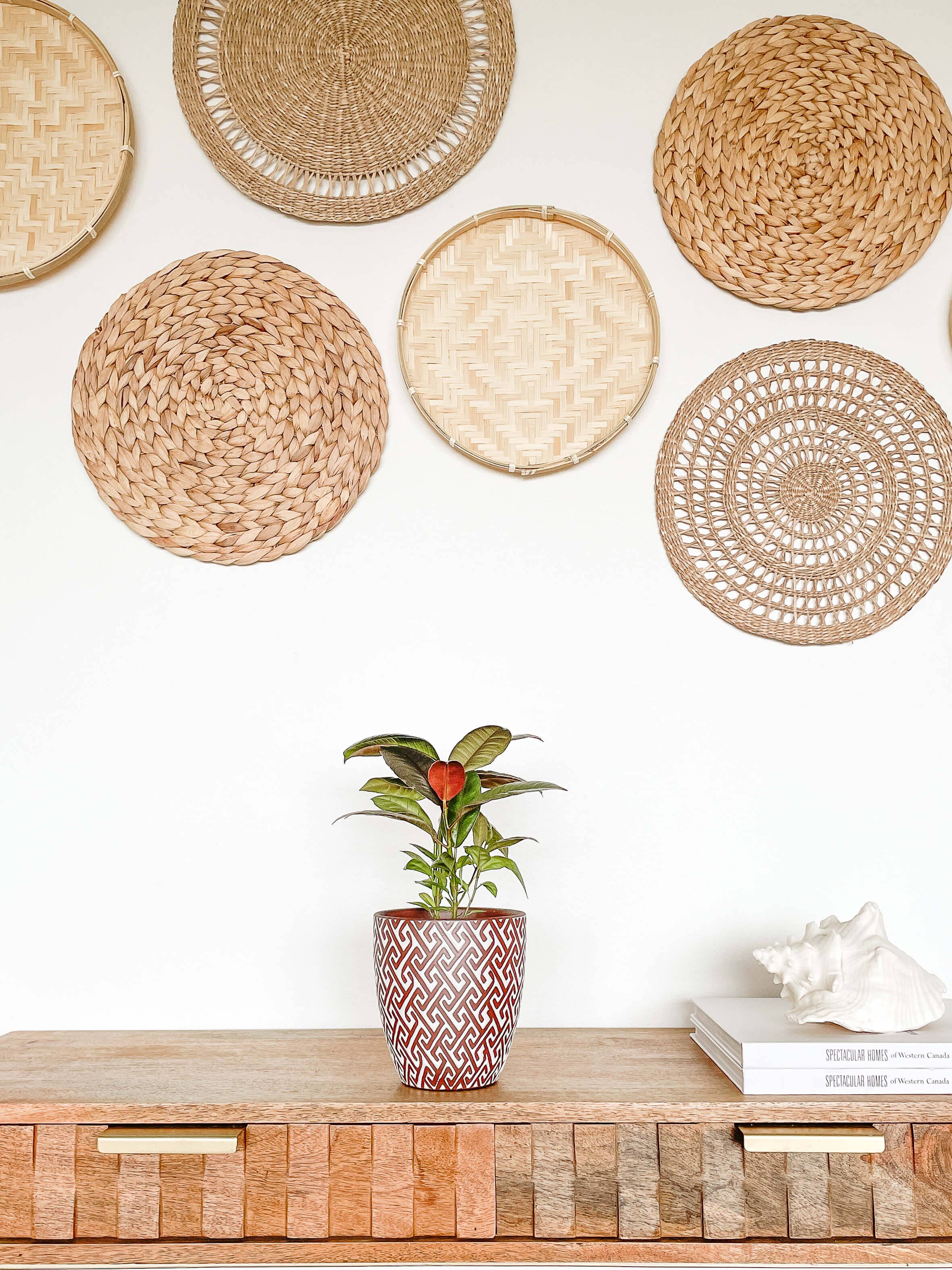 Lana Ceramic Plant Pot, Unique Pattern Planters Pots