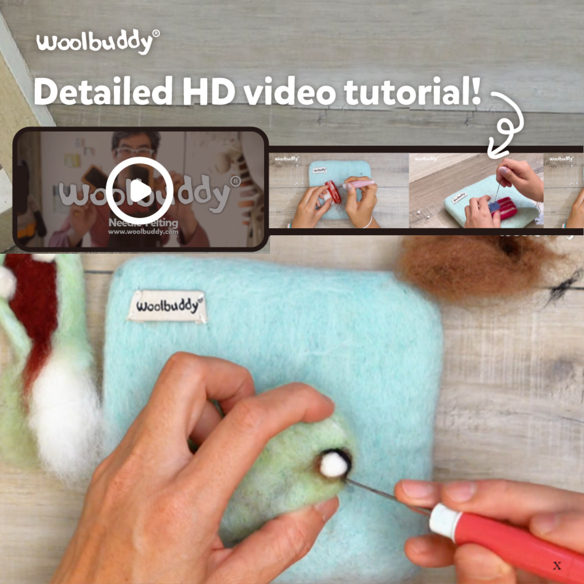 DIY Needle Felting Monster Kit – Flytrap