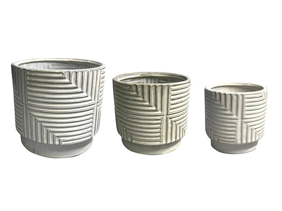 Laur Ceramic Planter 6.25"D