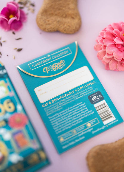 Seed Packet - Cat &amp; Dog Wildflowers (Loyalty) - Gold Foil
