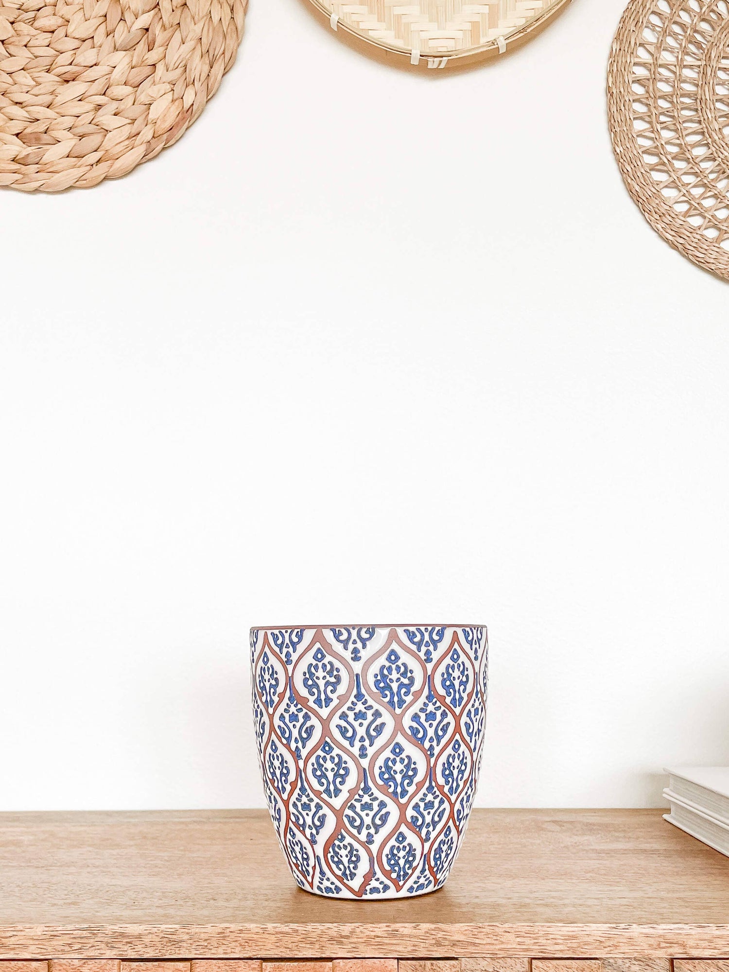 Amara Ceramic Planter Pot, Unique Pattern Plant Pots
